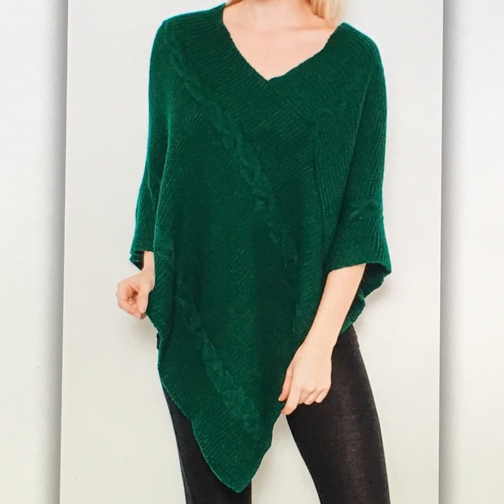 COPY - 👒Green ribbed👒green Celtic poncho